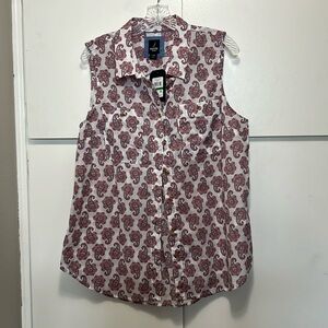 NWT Nautical sleeveless cotton top